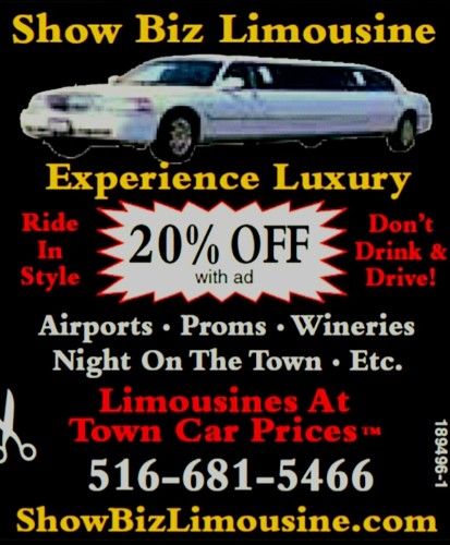 2024 Limo Discount Coupon 20 percent Off on your next limousine, SUV, or Sedan rental